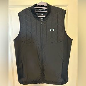 Men’s Under Armour Coldgear Reactor Golf Vest, XL, Black